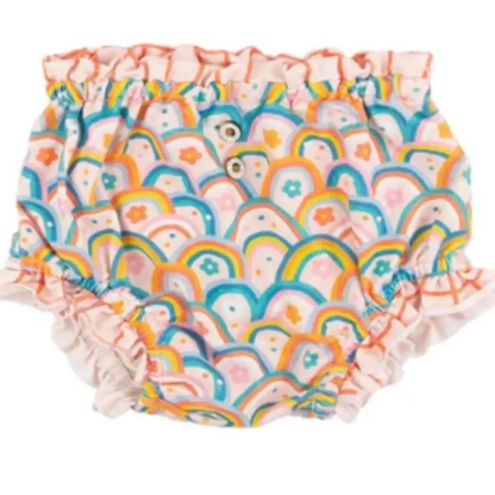 NWT Miki Miette (Nordstrom) Bloomers Diaper Cover Double Rainbow Size 6 m